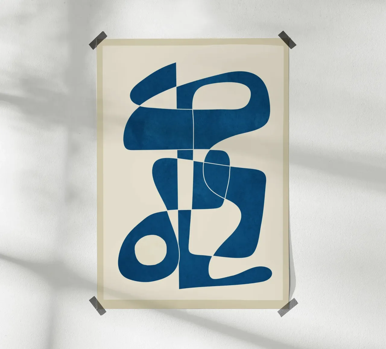 Minimal Abstract Cobalt poster da cityart