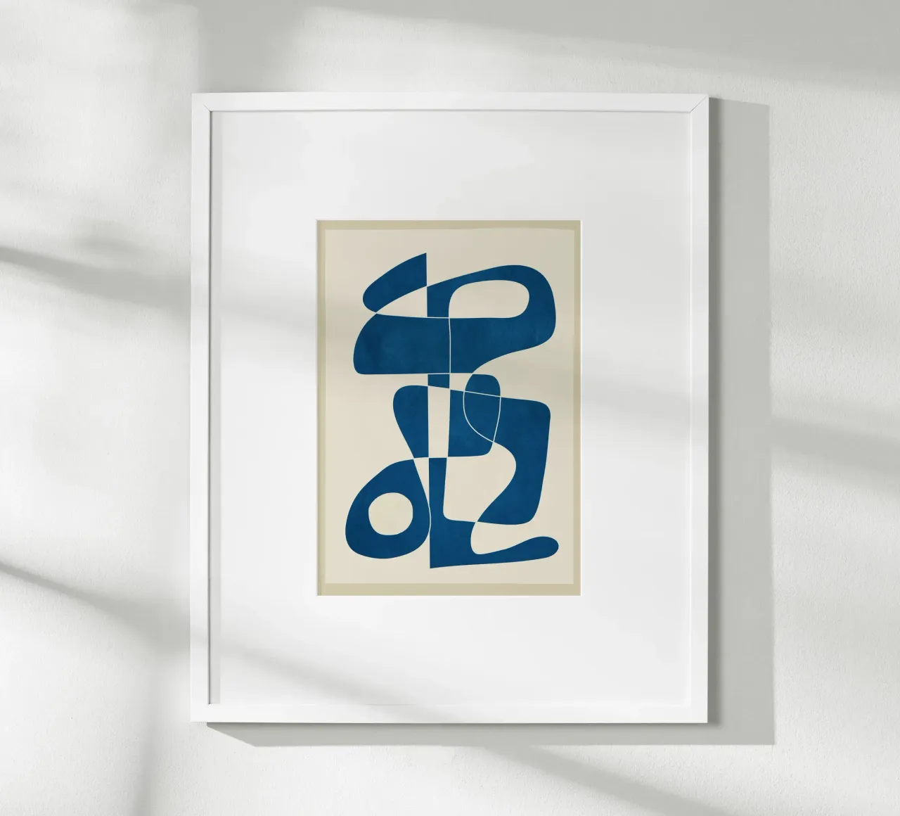 Minimal Abstract Cobalt Hahnemühle von cityart
