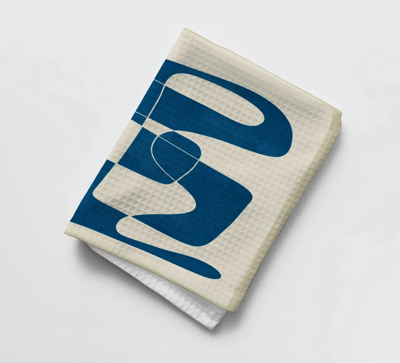 Minimal Abstract Cobalt Geschirrtuch von cityart