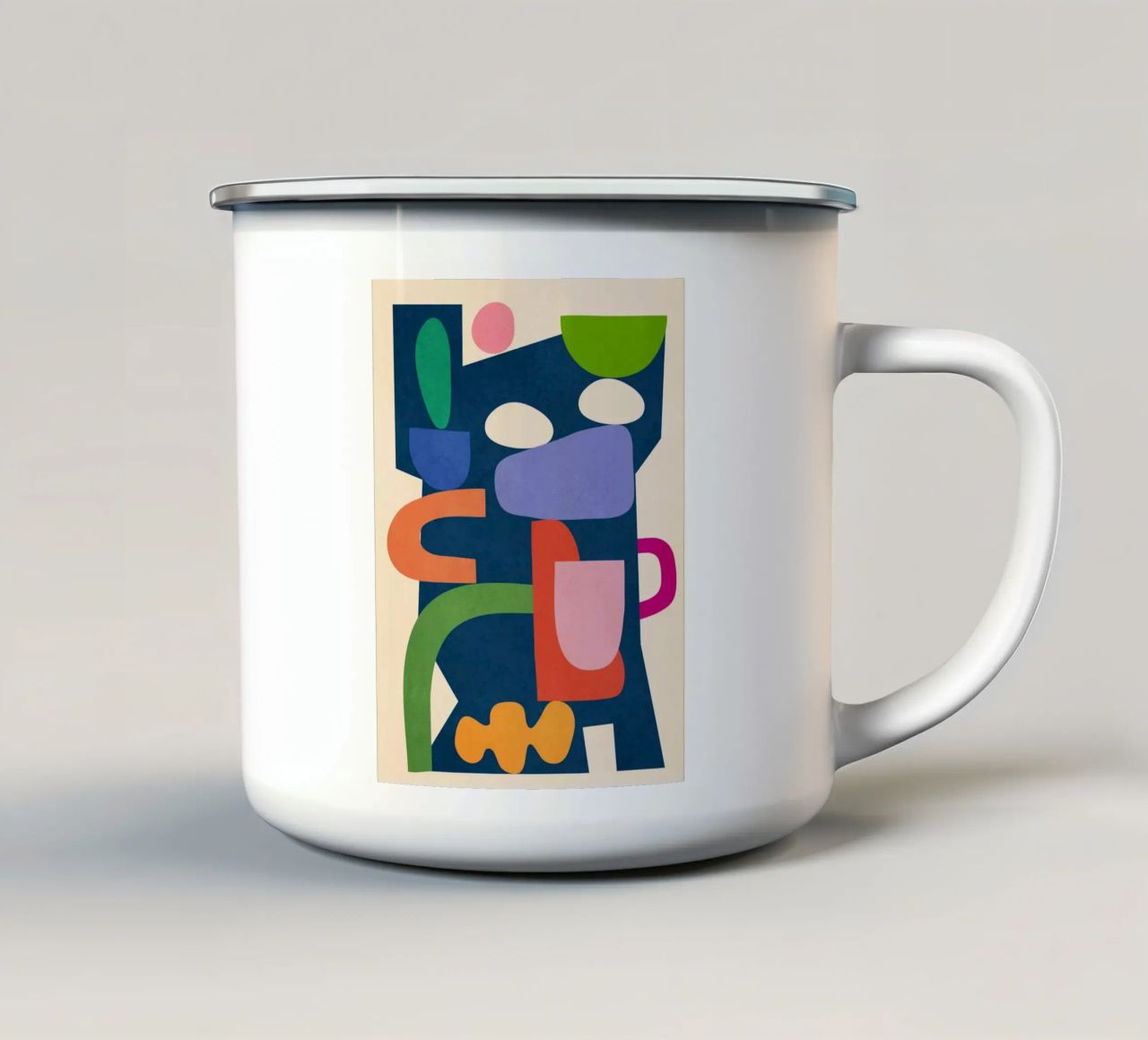 Modern Abstract Art 40 tazza in smalto da cityart