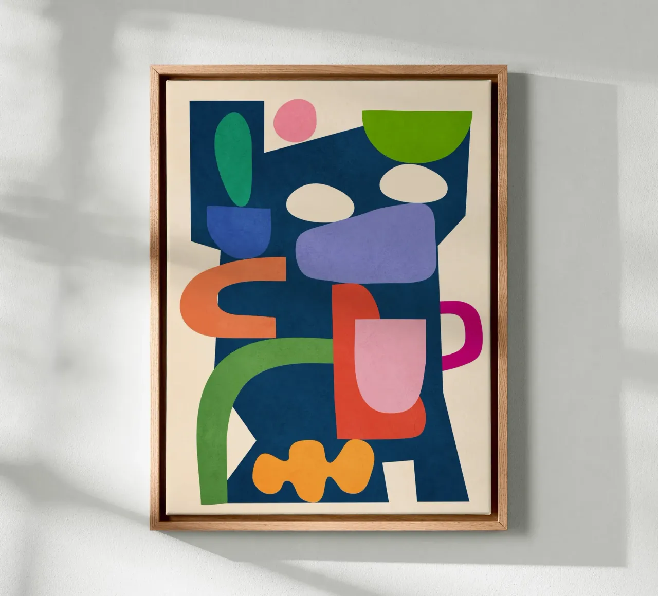 Modern Abstract Art 40 tela con Cornice a cassetta da cityart