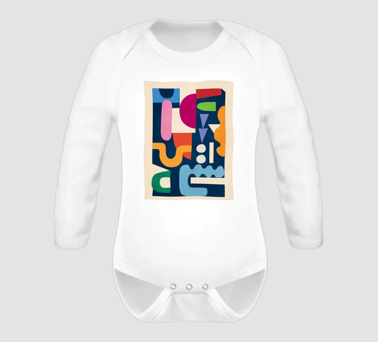 Modern Abstract Art 41 Langarm Babybody von cityart