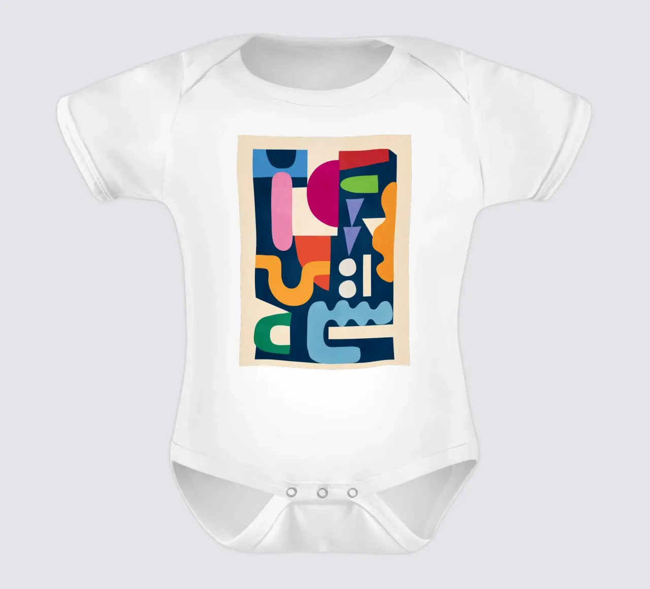Modern Abstract Art 41 body neonato maniche corte da cityart