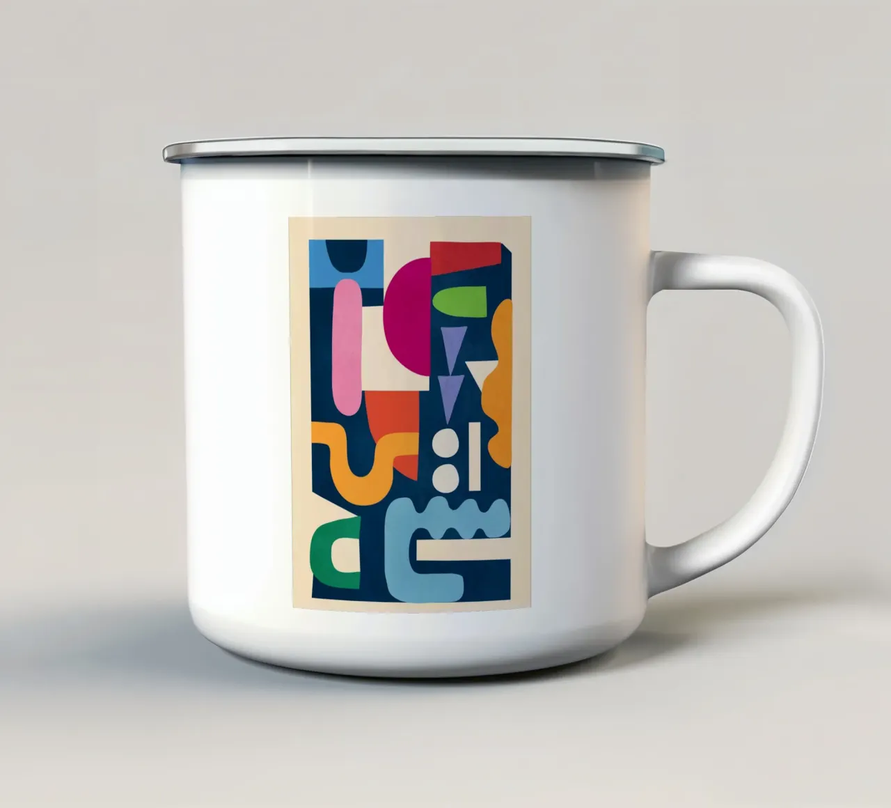 Modern Abstract Art 41 emaille mok van cityart