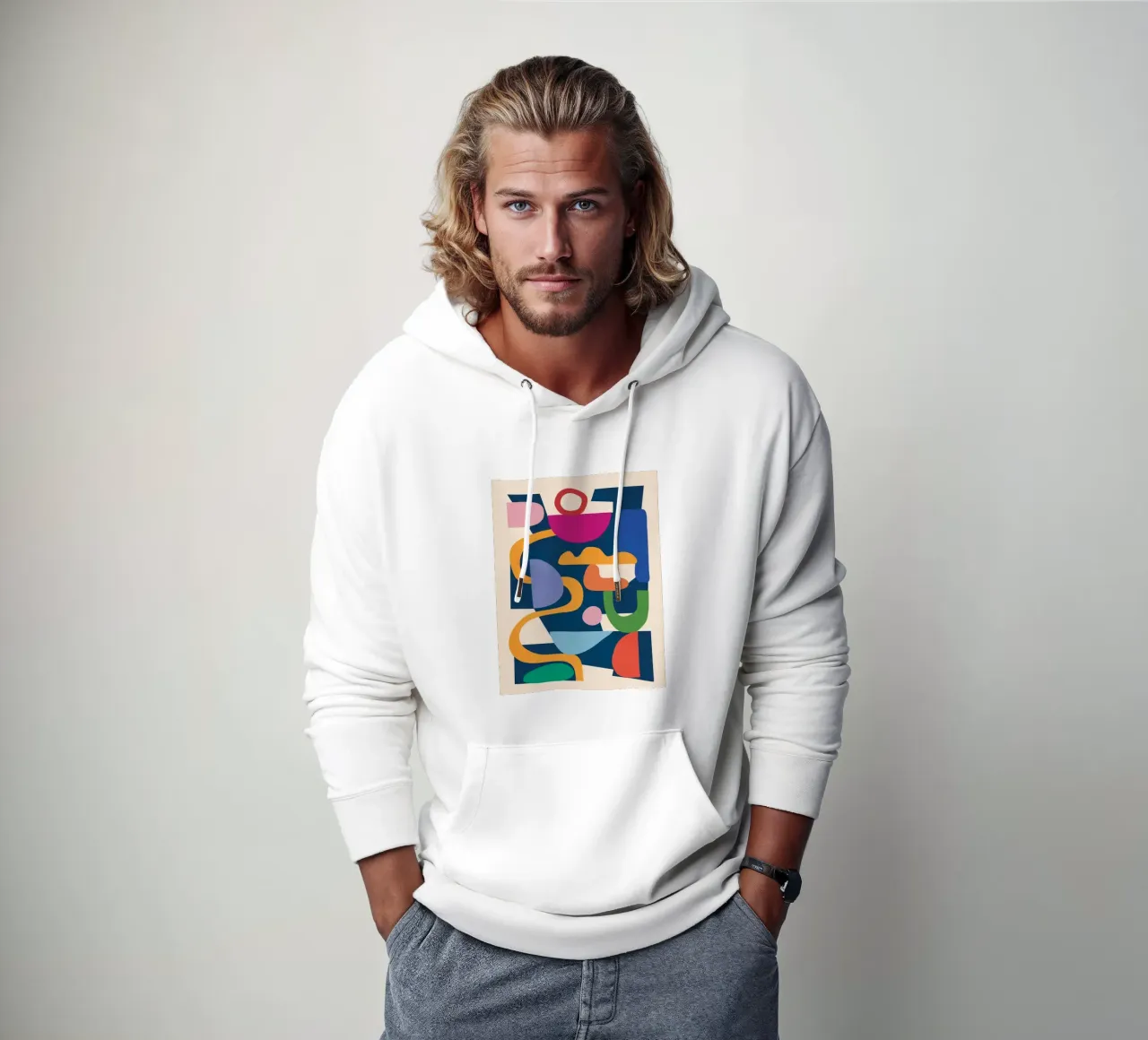 Modern Abstract Art 42 sudadera con capucha de cityart