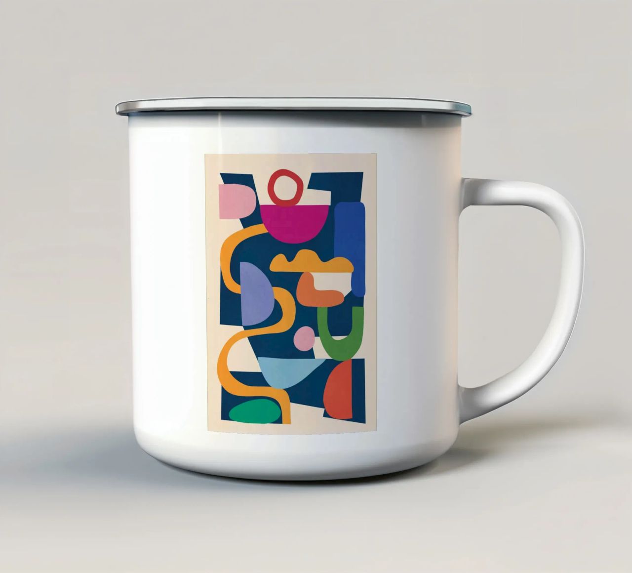Modern Abstract Art 42 tazza in smalto da cityart