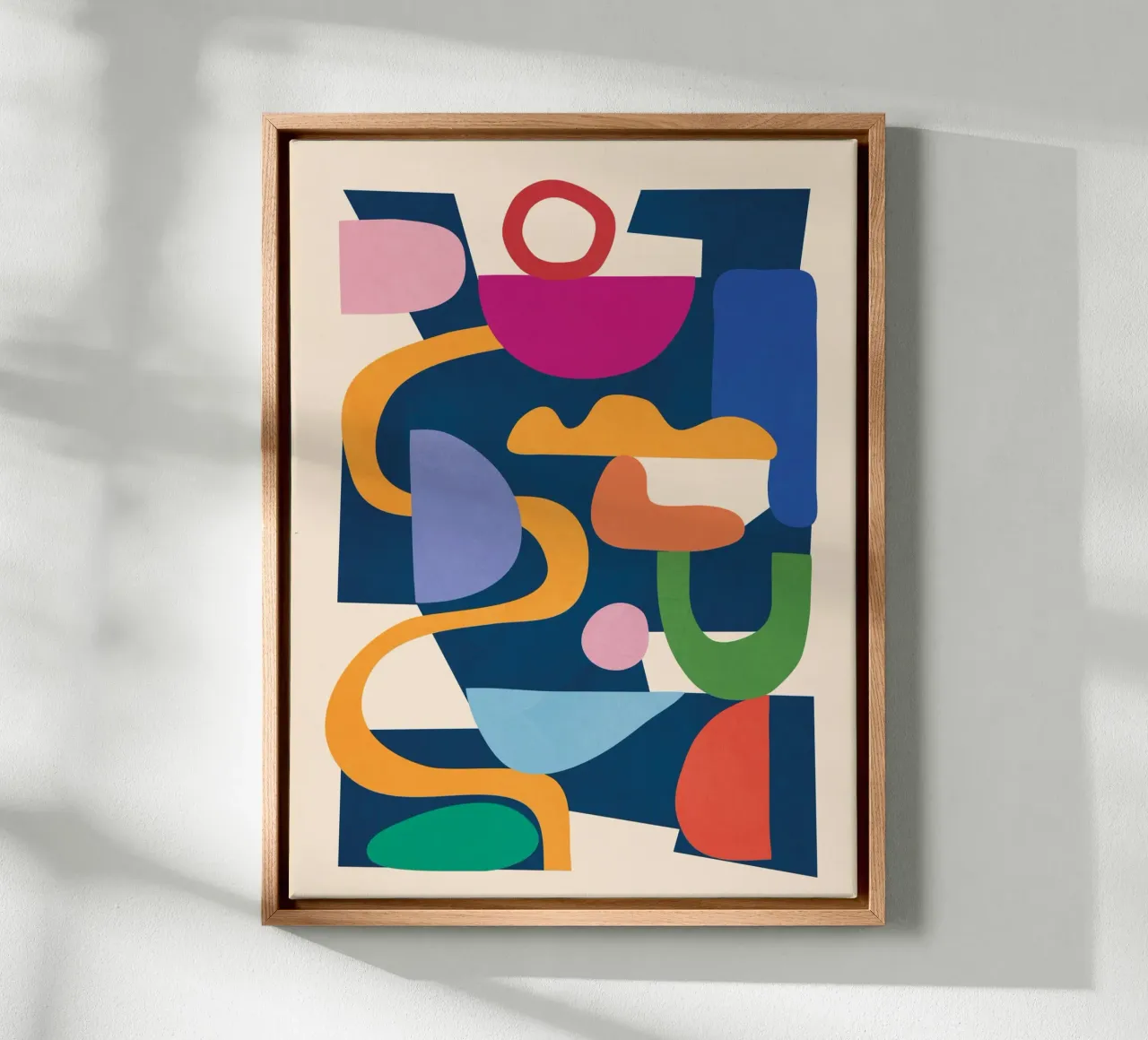 Modern Abstract Art 42 tela con Cornice a cassetta da cityart