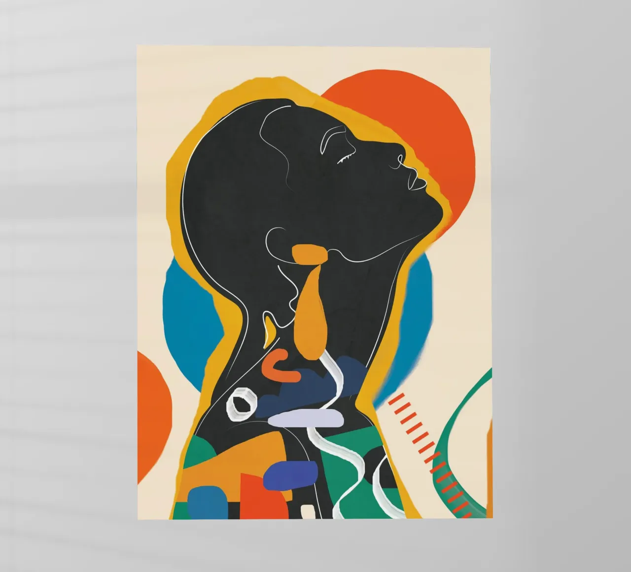Modern Abstract Woman 1 pellicola backlit da cityart