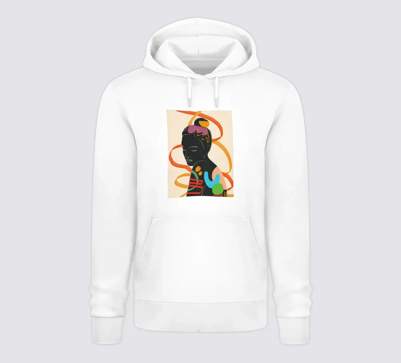 Modern Abstract Woman 2 felpa con cappuccio da cityart