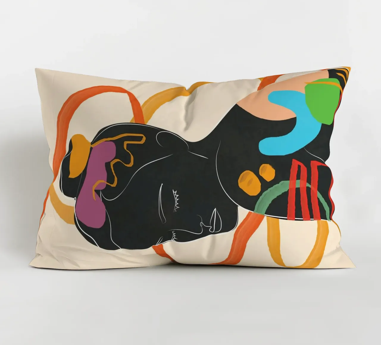Modern Abstract Woman 2 cuscino da cityart