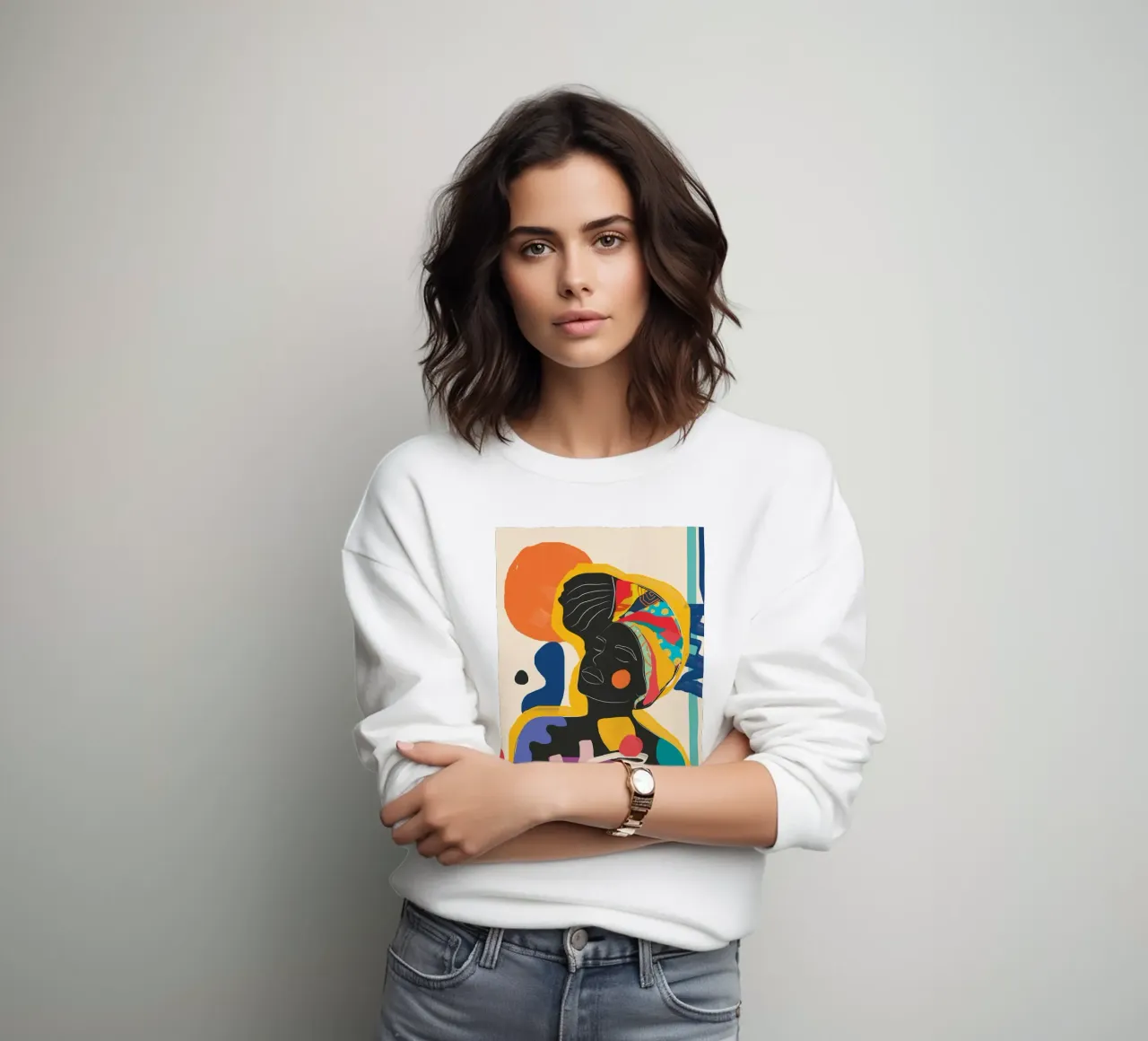 Modern Abstract Woman 3 felpa da cityart