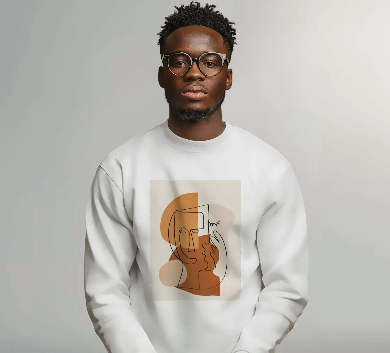 Abstract Clay Faces I felpa da cityart