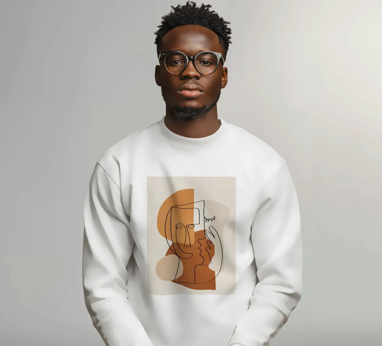 Abstract Clay Faces I Sweatshirt von cityart