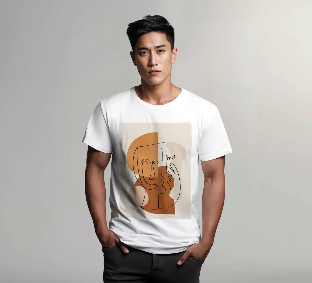 Abstract Clay Faces I t-shirt da cityart