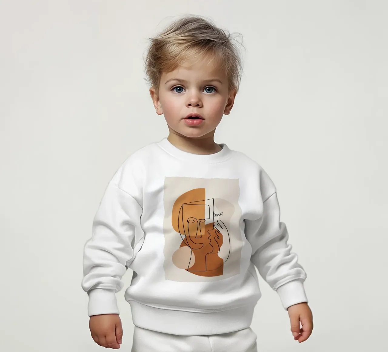 Abstract Clay Faces I baby sweatshirt by cityart