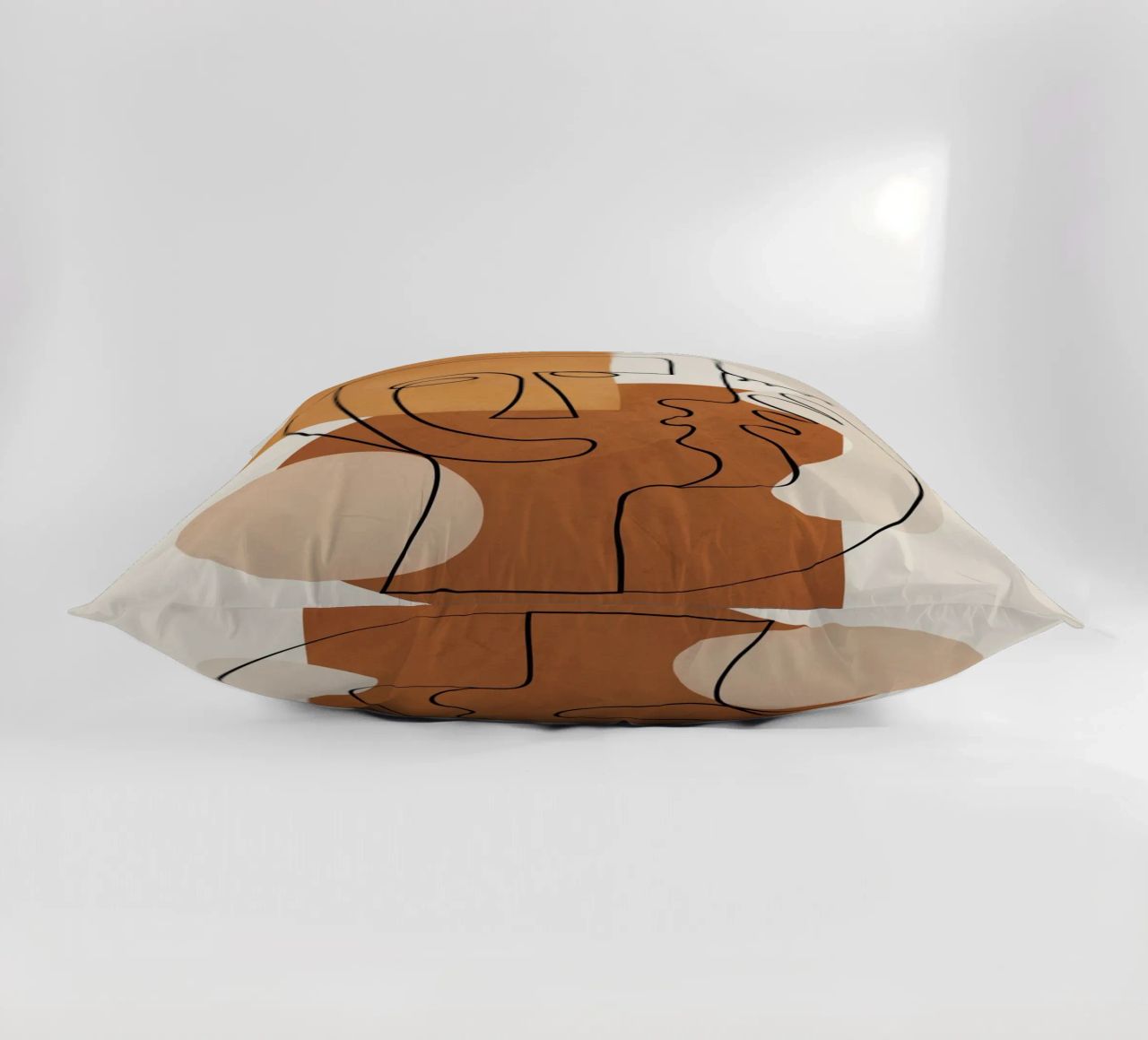 Abstract Clay Faces I cuscino da cityart