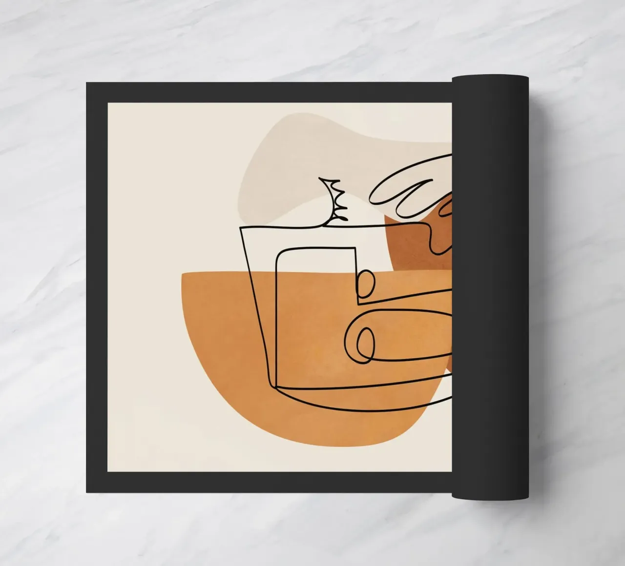 Abstract Clay Faces I zerbino da cityart