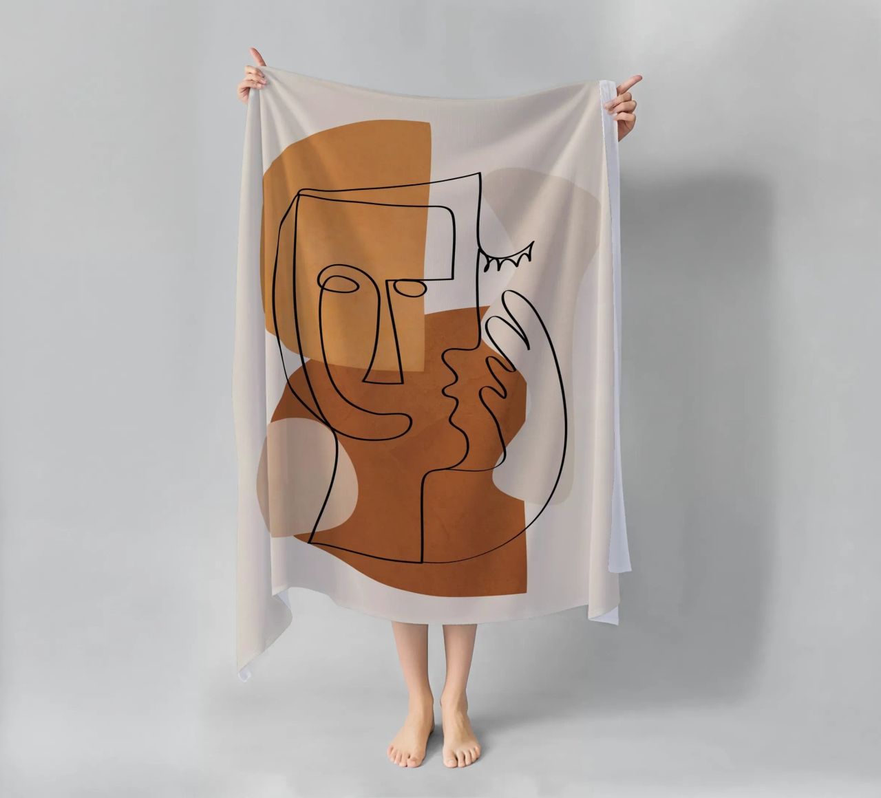 Abstract Clay Faces I telo mare da cityart