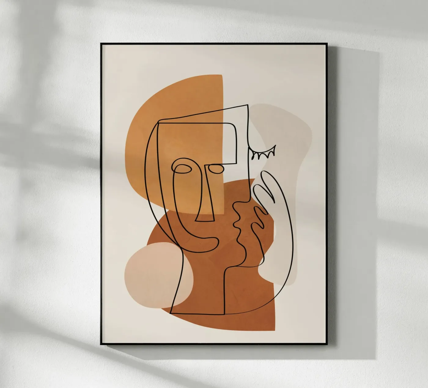 Abstract Clay Faces I plexiglass da cityart