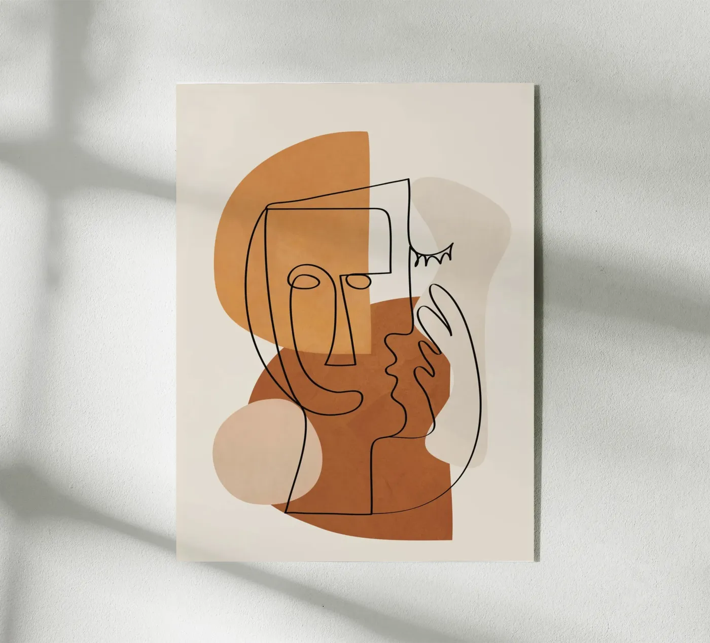 Abstract Clay Faces I plexiglass da cityart