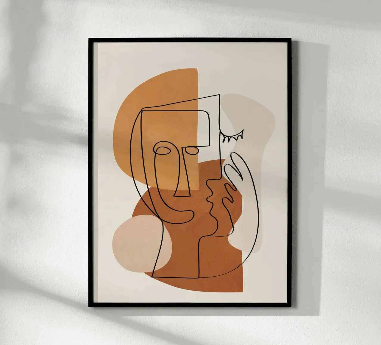 Abstract Clay Faces I carta hahnemühle da cityart