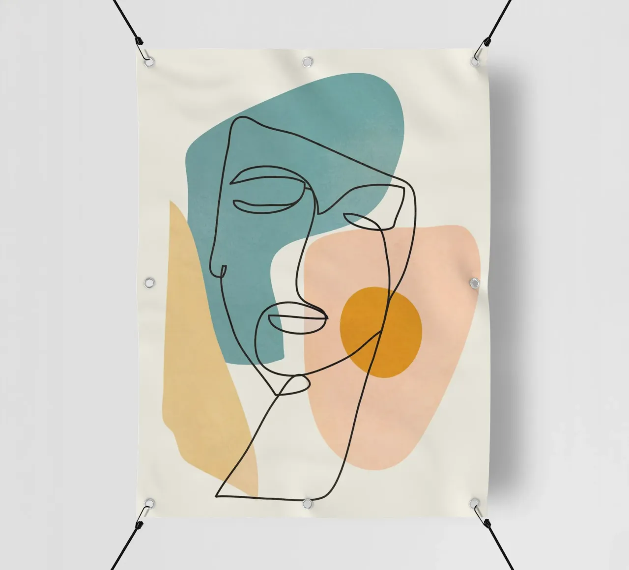 Abstract Faces 1 telo in pvc da cityart