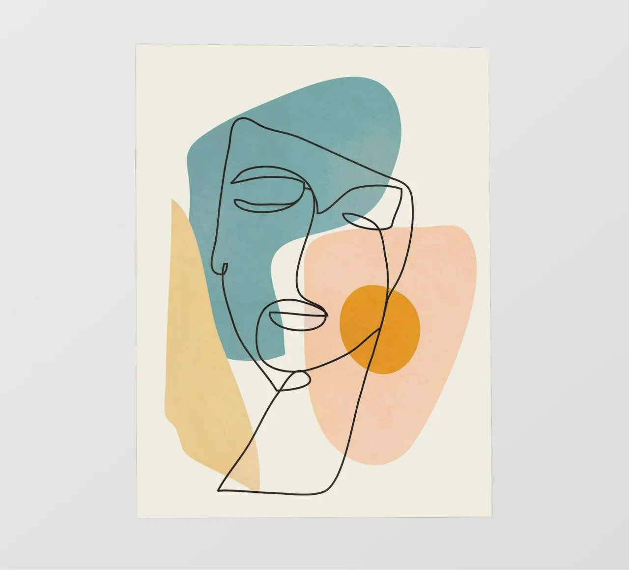 Abstract Faces 1 telo in pvc da cityart