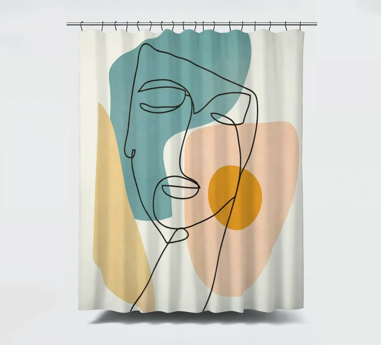 Abstract Faces 1 tenda da doccia da cityart