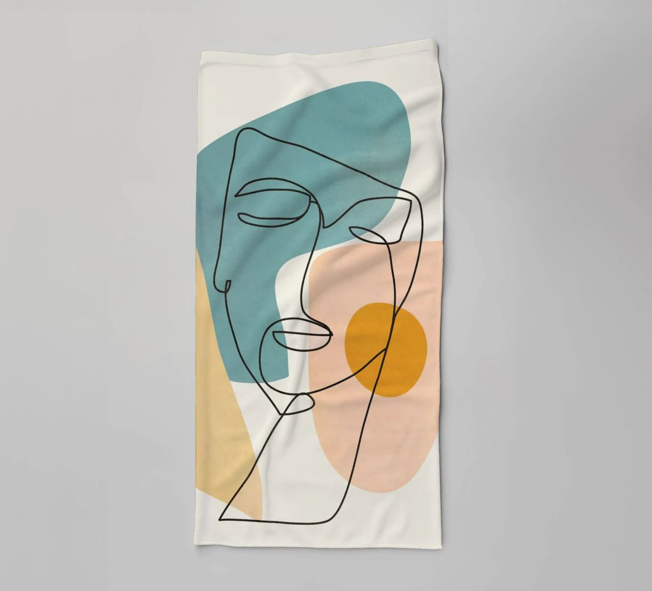 Abstract Faces 1 asciugamano da bagno da cityart