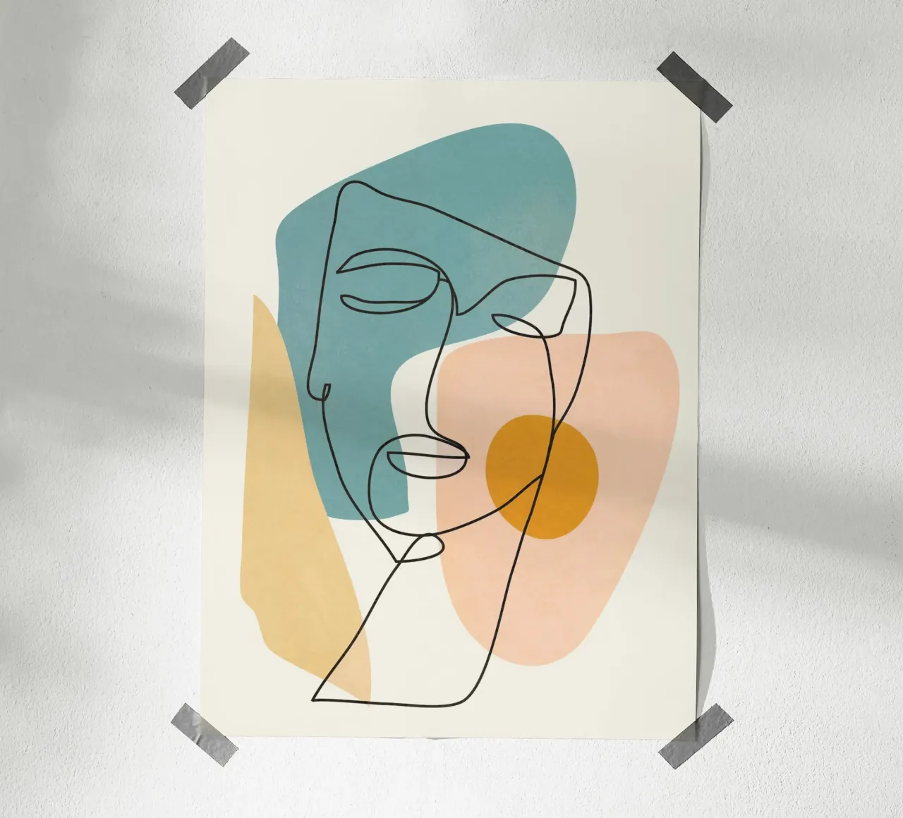 Abstract Faces 1 carta hahnemühle da cityart