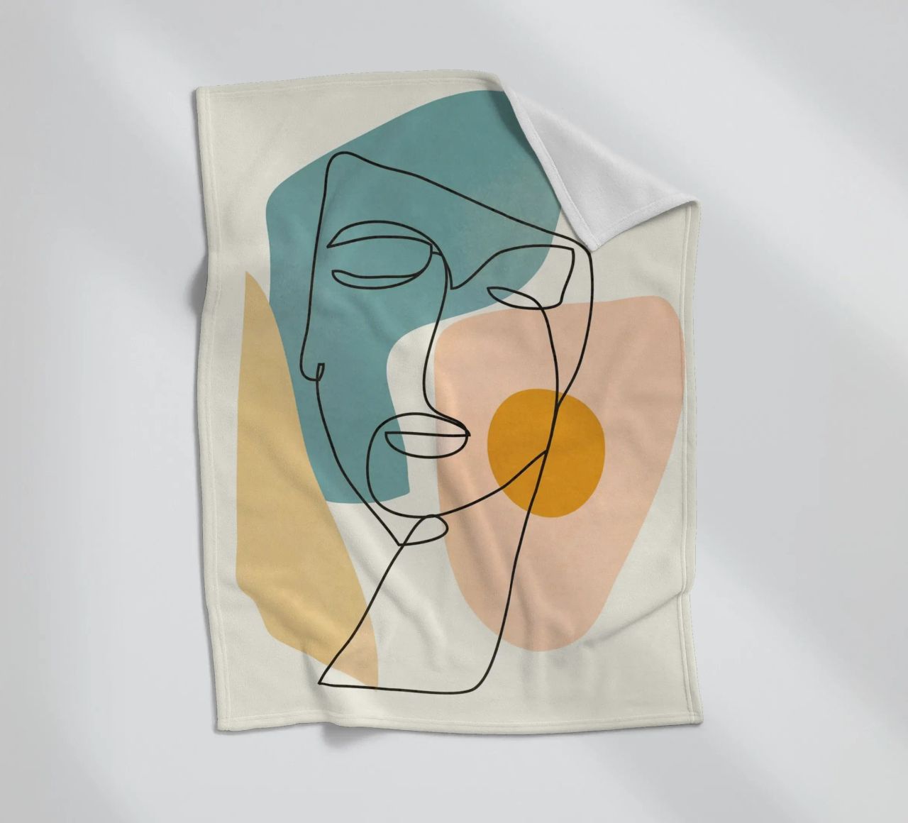 Abstract Faces 1 coperta in pile da cityart