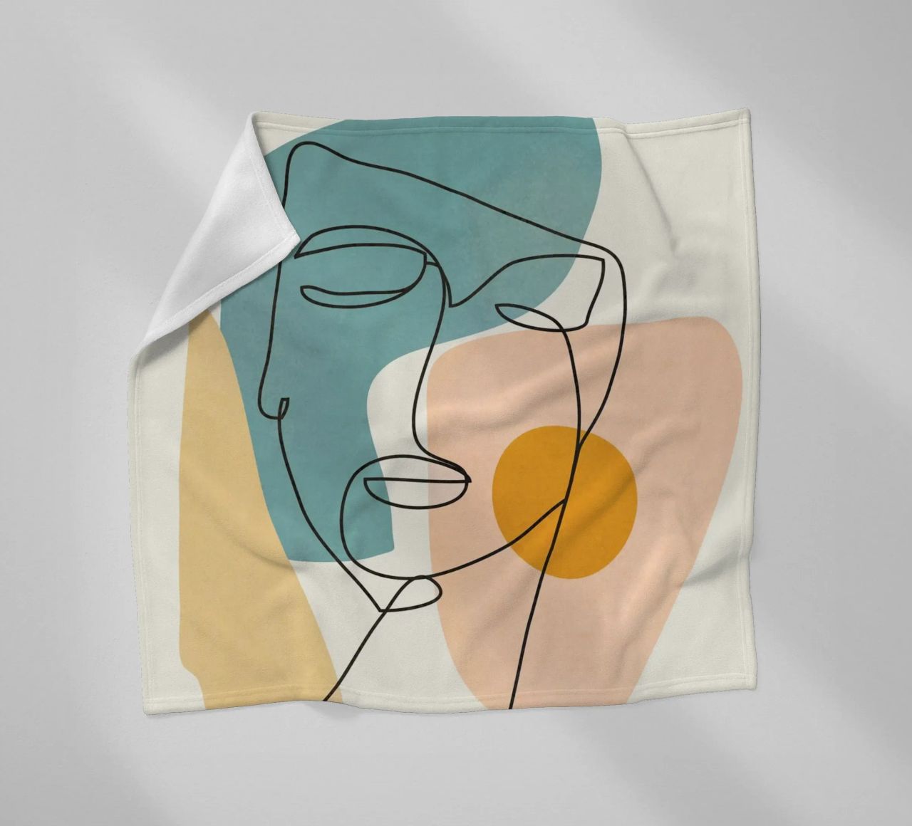 Abstract Faces 1 coperta in pile da cityart