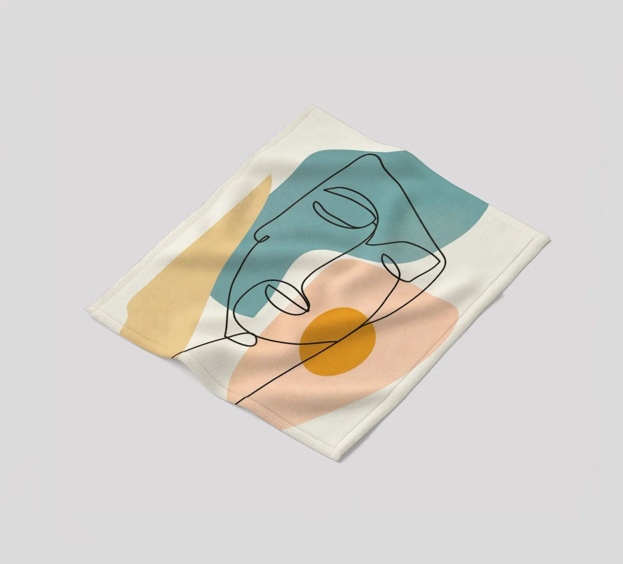 Abstract Faces 1 coperta in pile da cityart