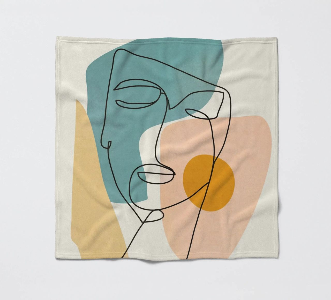 Abstract Faces 1 coperta in pile da cityart