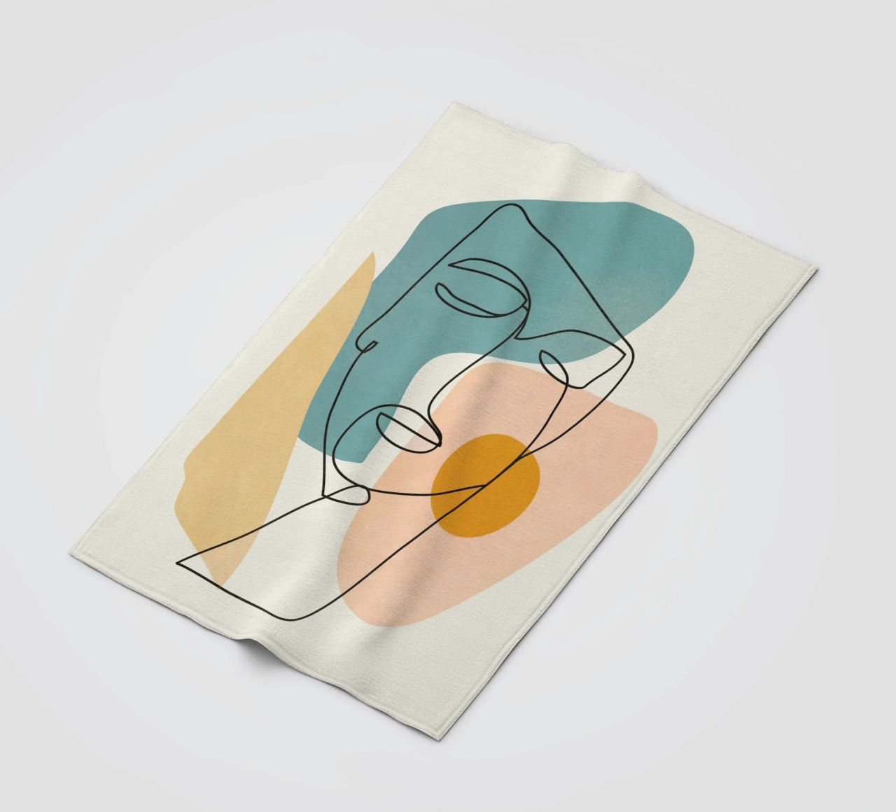 Abstract Faces 1 coperta in pile da cityart
