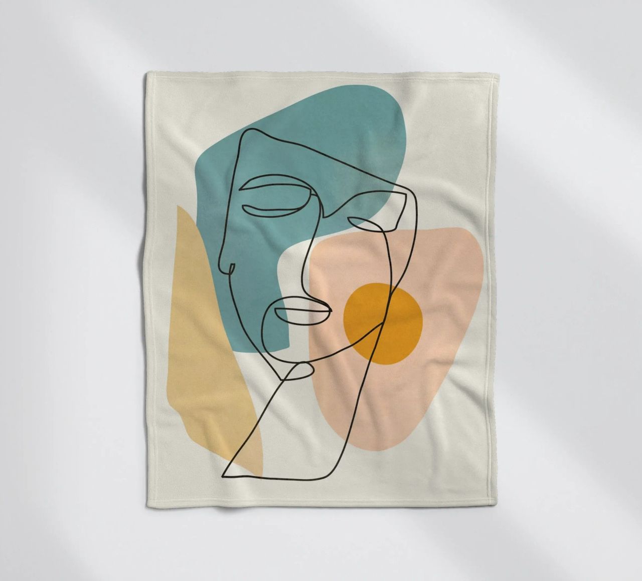 Abstract Faces 1 coperta in pile da cityart