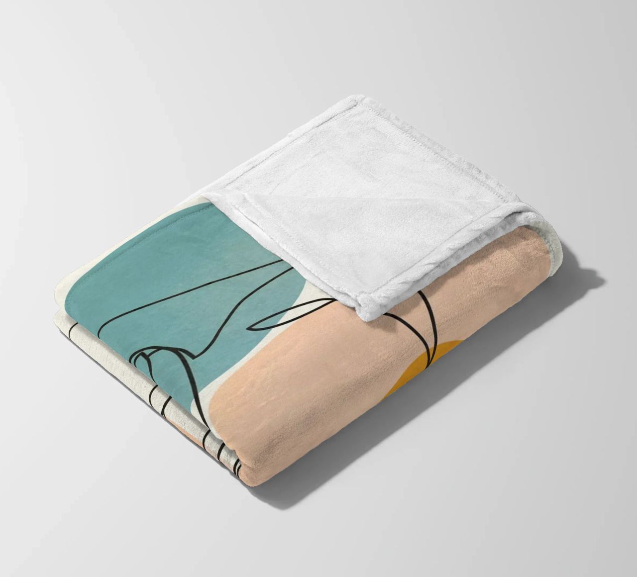 Abstract Faces 1 coperta in pile da cityart