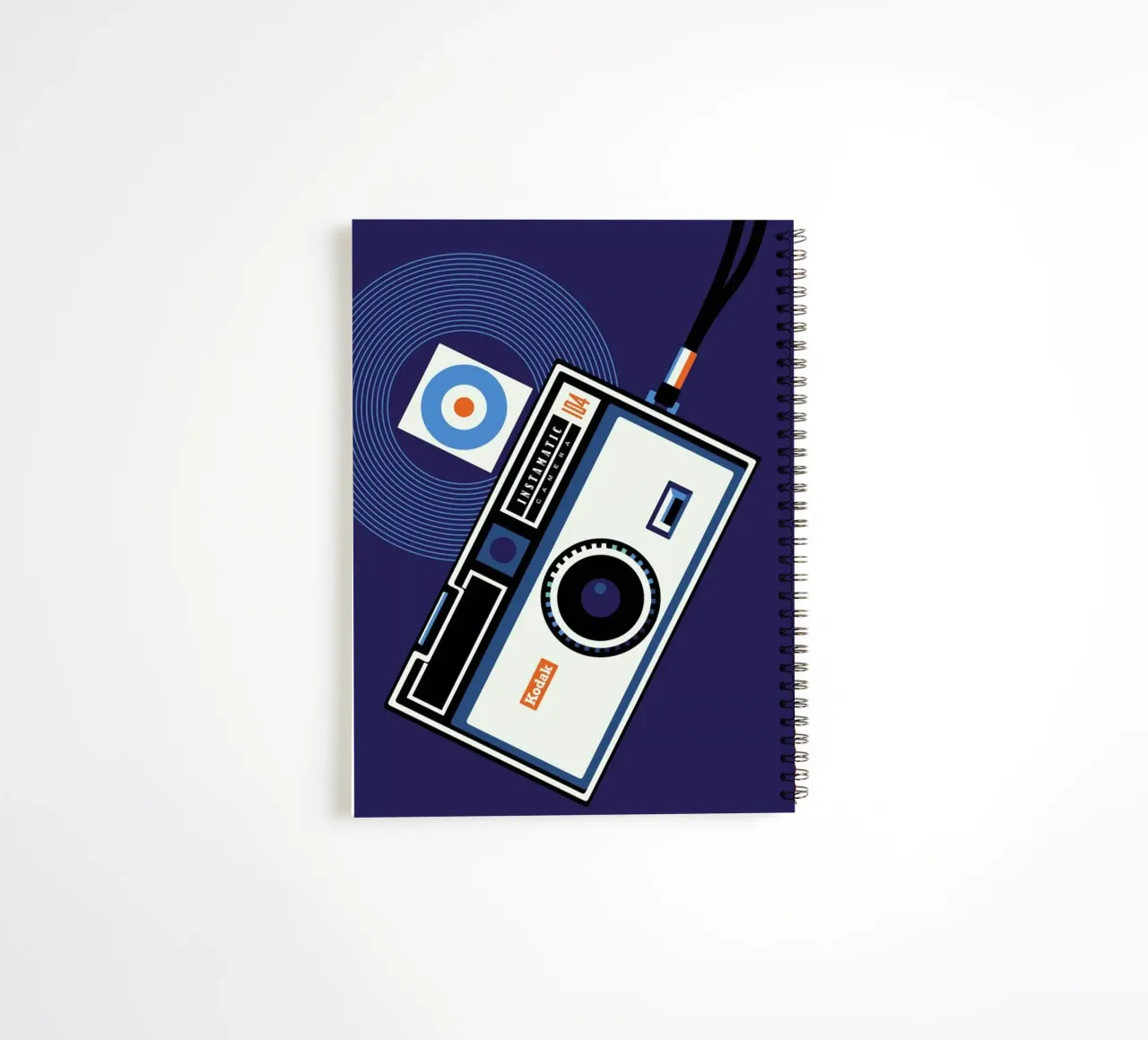 Icons Kodak Instamatic spiral notebook by Bo Lundberg