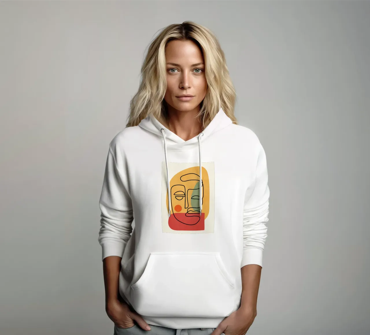Abstract Faces 8 sudadera con capucha de cityart