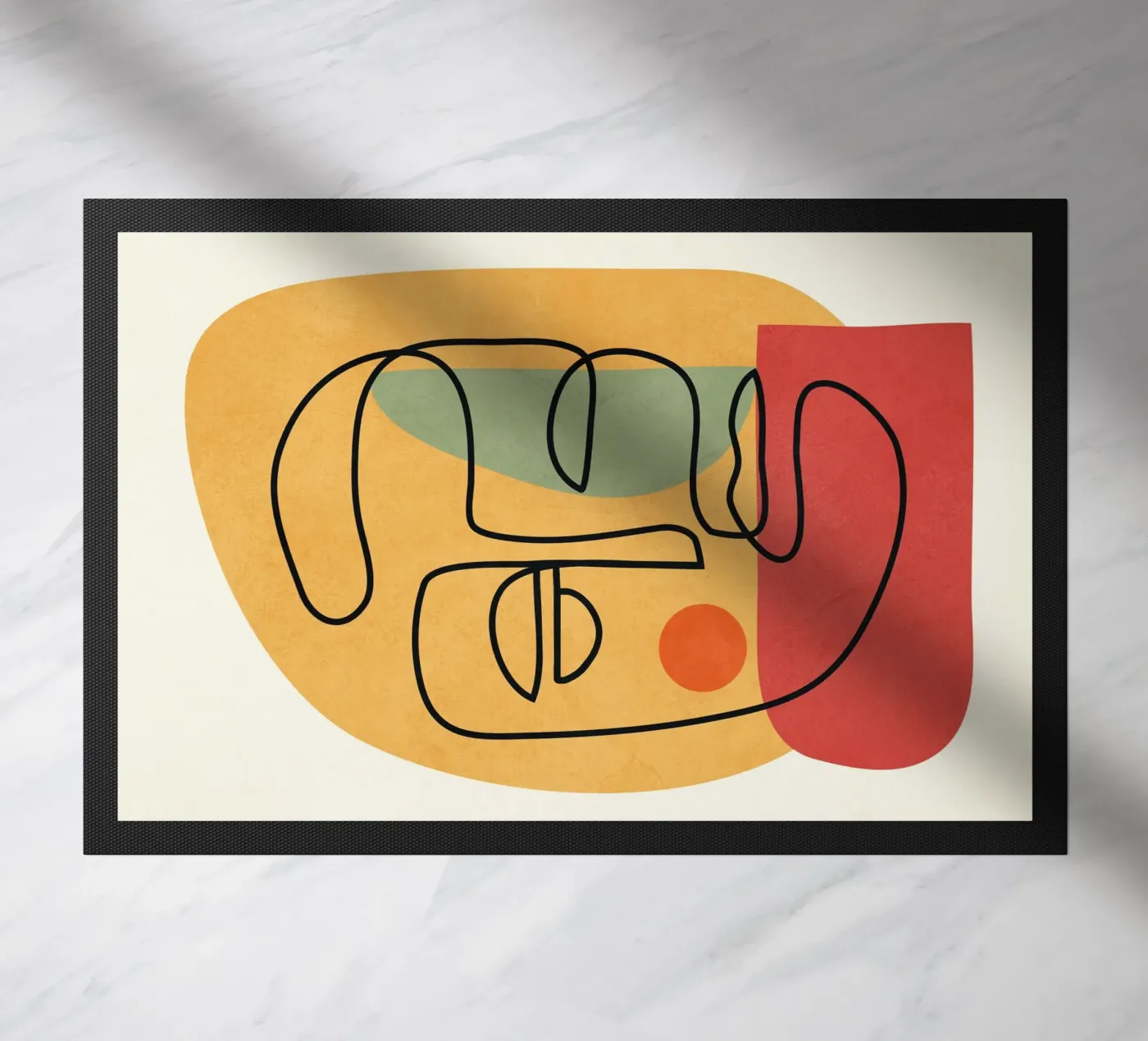 Abstract Faces 8 doormat by cityart