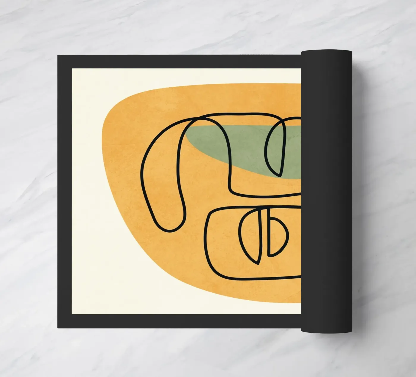 Abstract Faces 8 doormat by cityart
