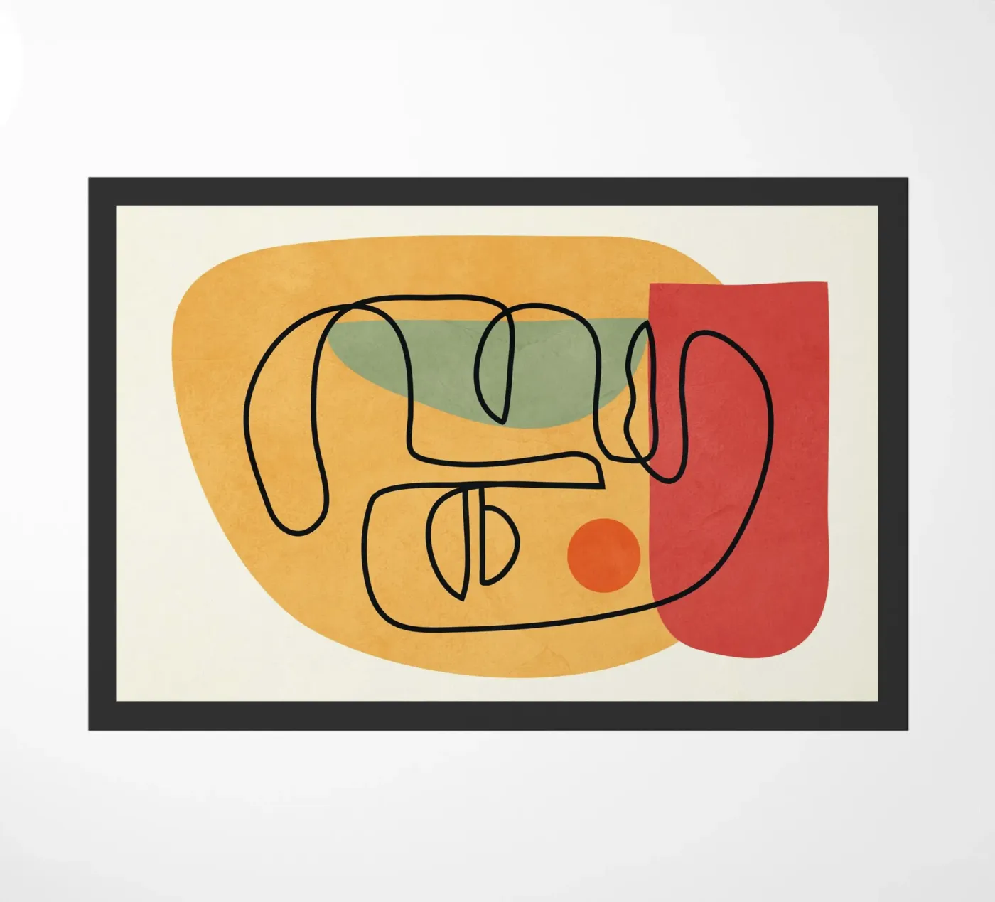 Abstract Faces 8 doormat by cityart