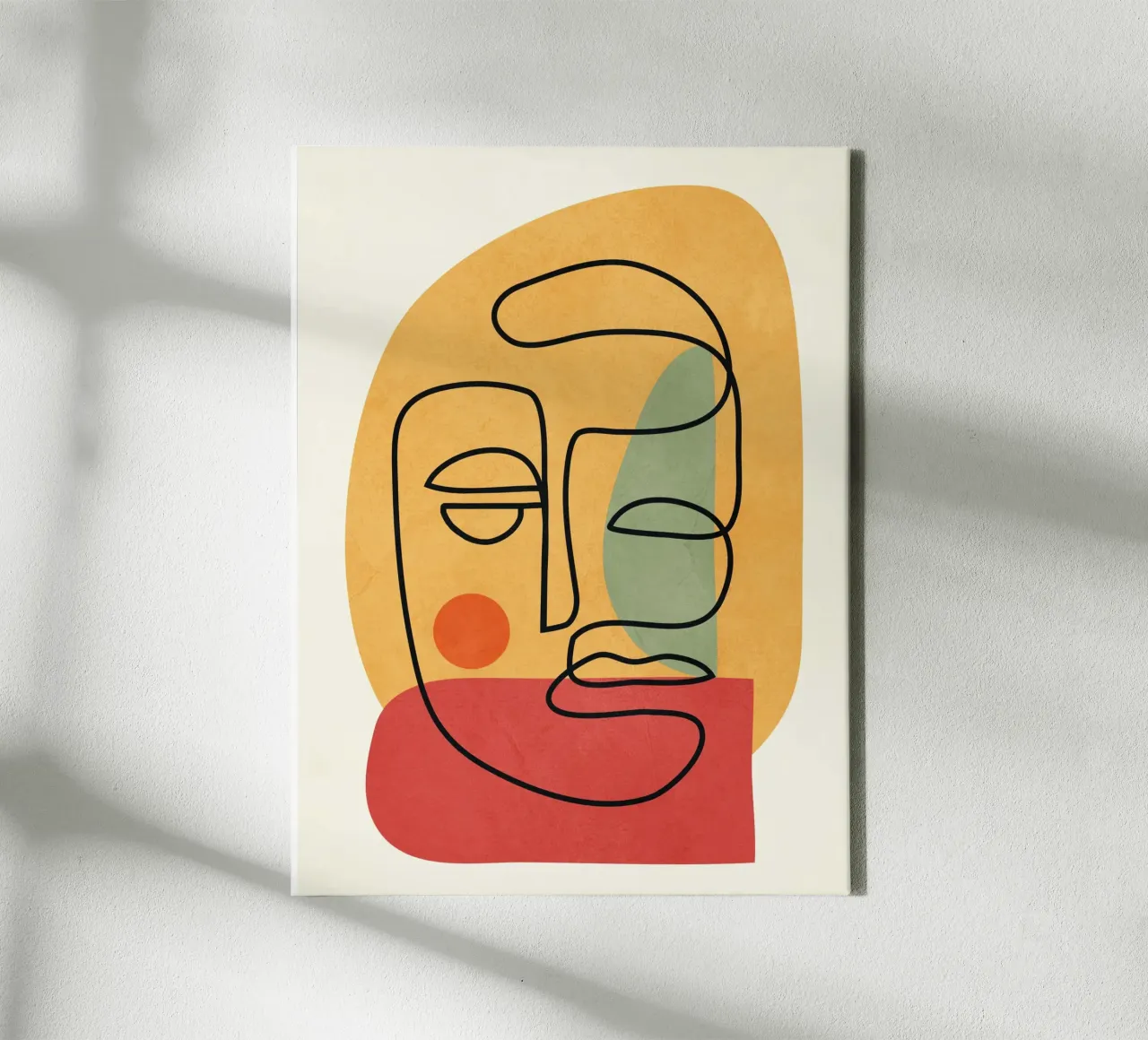 Abstract Faces 8 tela con Cornice a cassetta da cityart