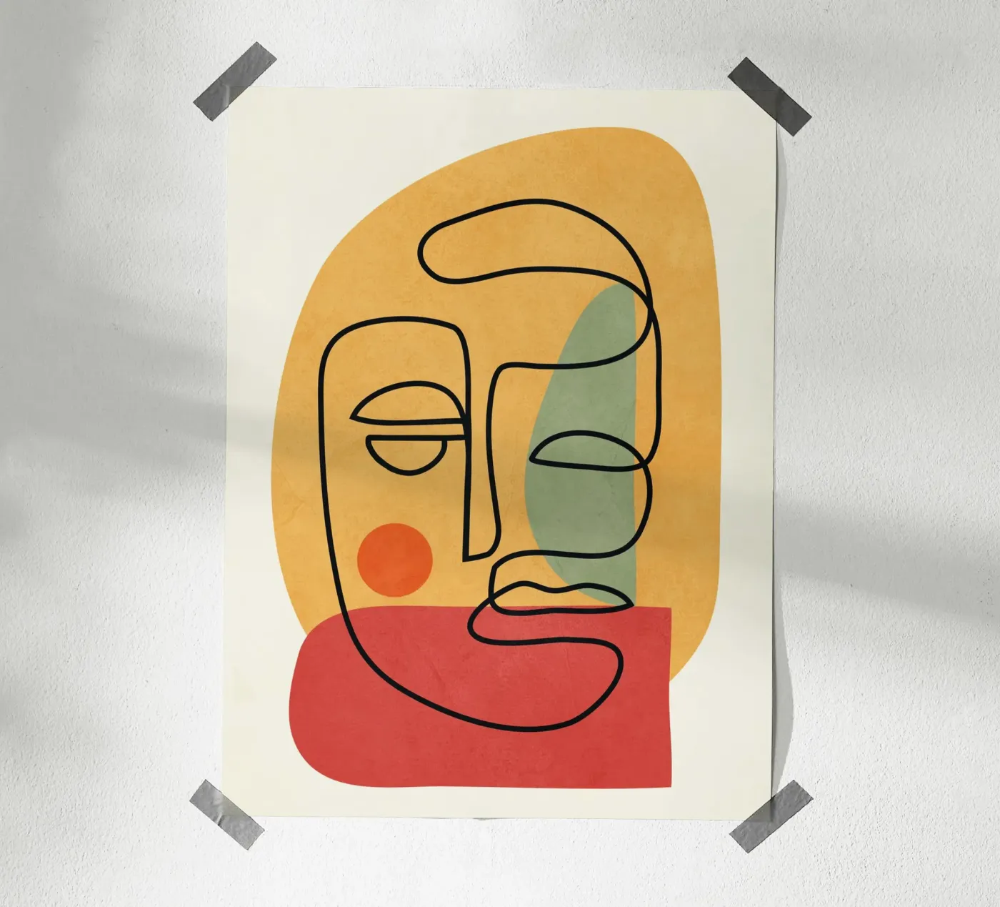 Abstract Faces 8 poster van cityart