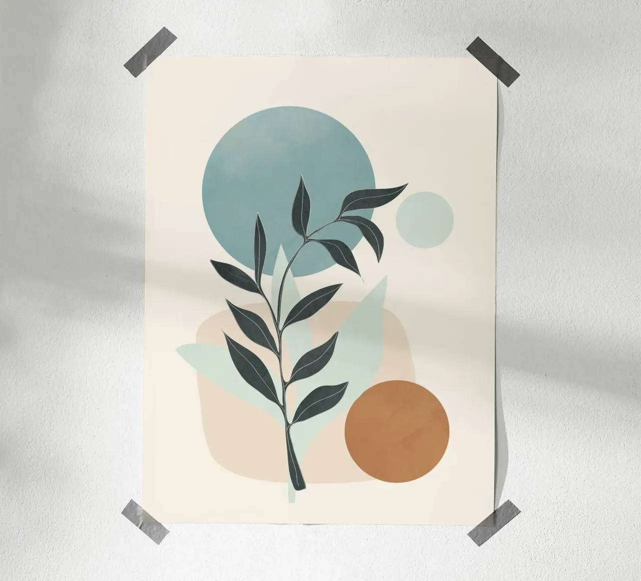 Azzurro Shapes No 2 poster da cityart