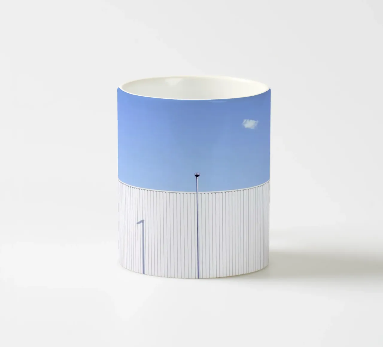 White Stripes ceramic mug by Rupert Höller