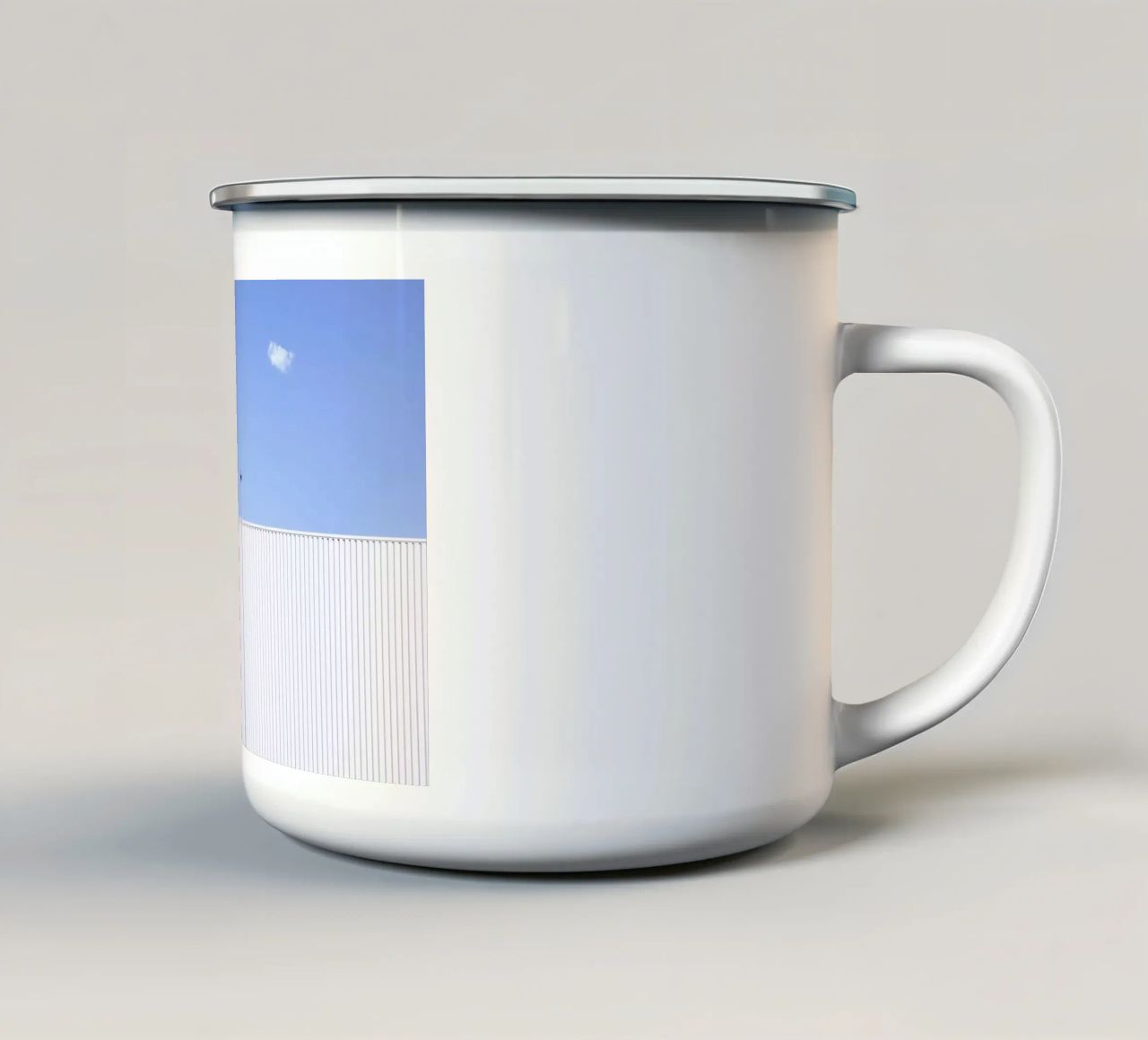 White Stripes tazza in smalto da Rupert Höller