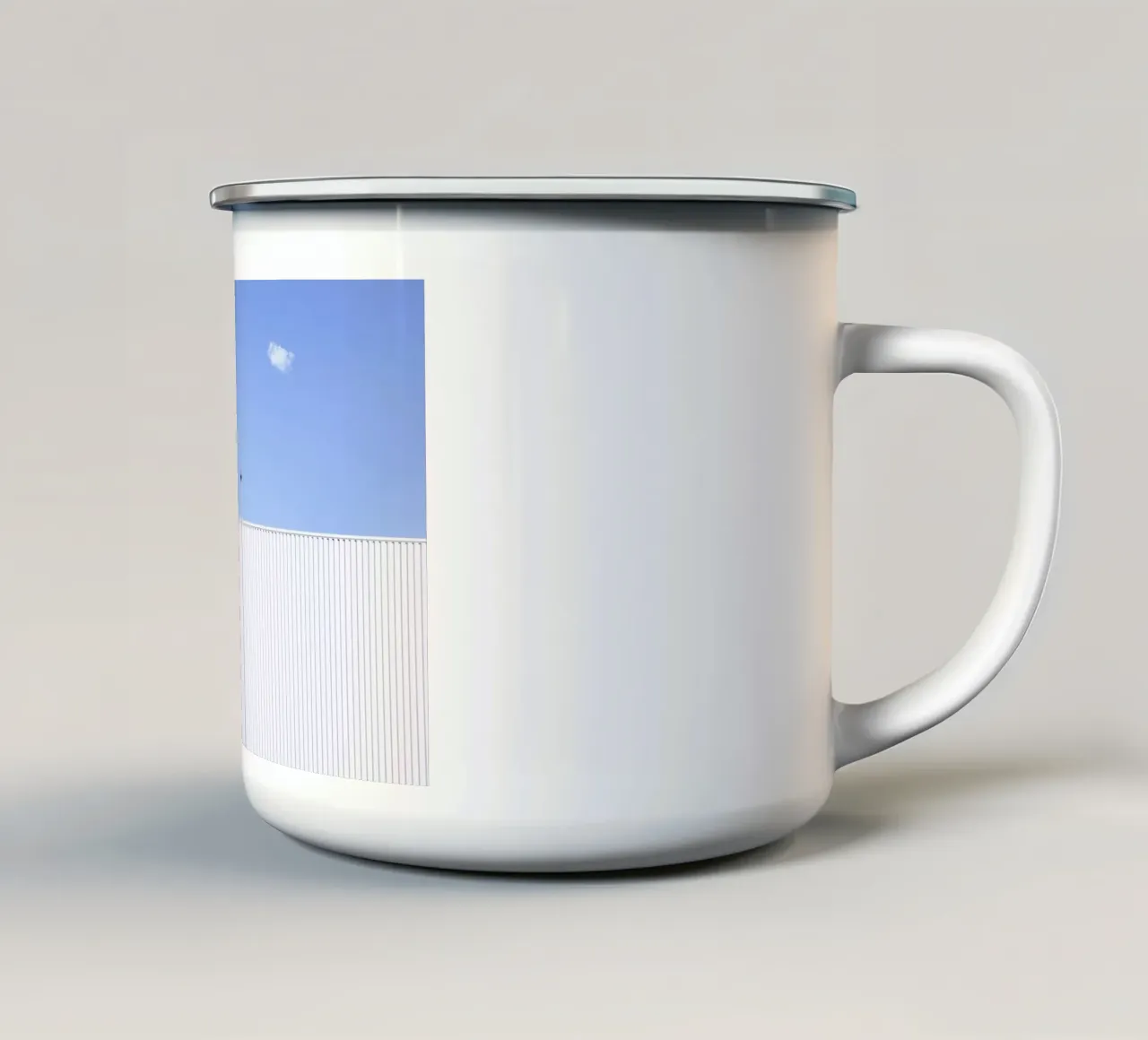 White Stripes tazza in smalto da Rupert Höller