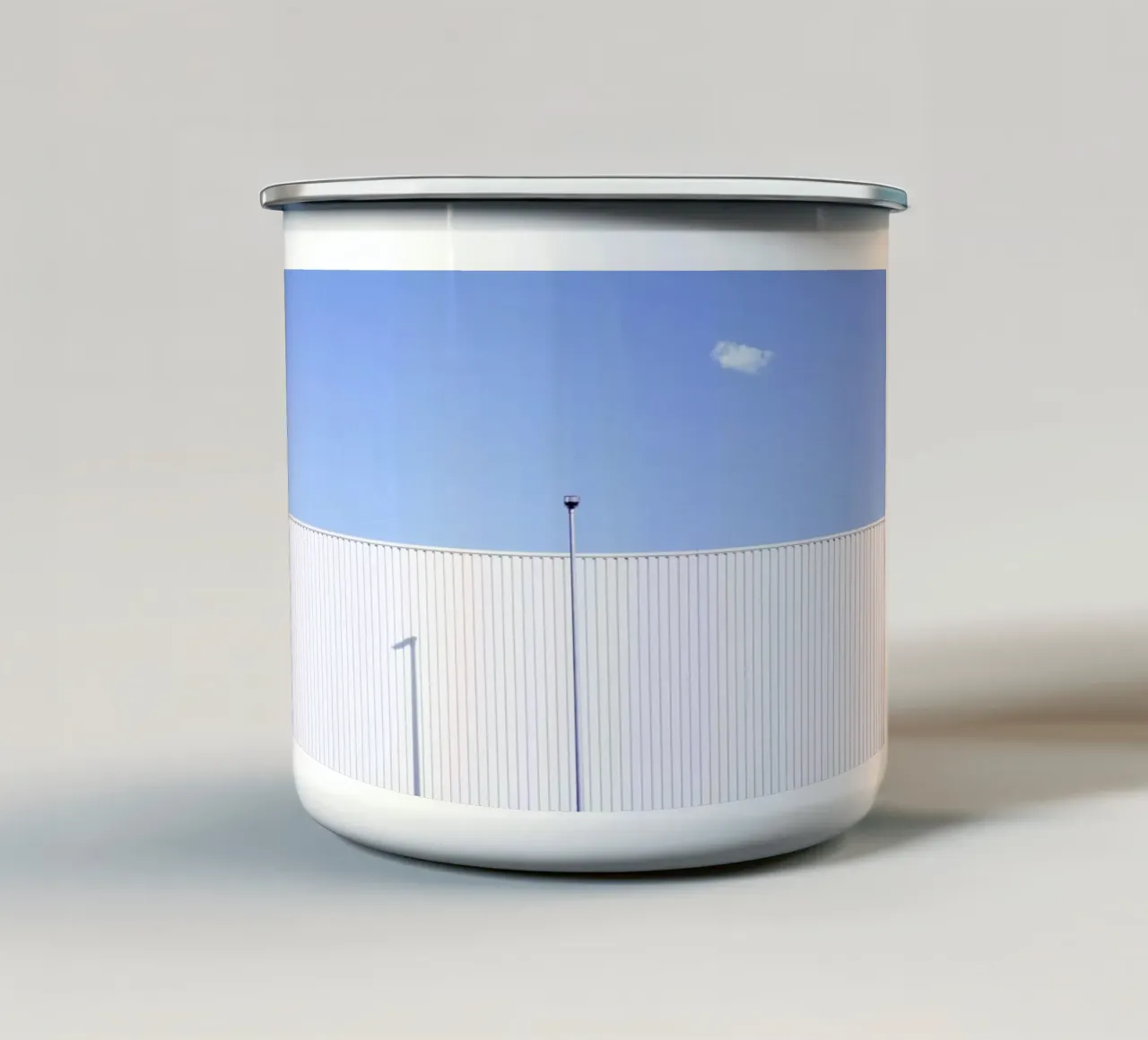 White Stripes tazza in smalto da Rupert Höller