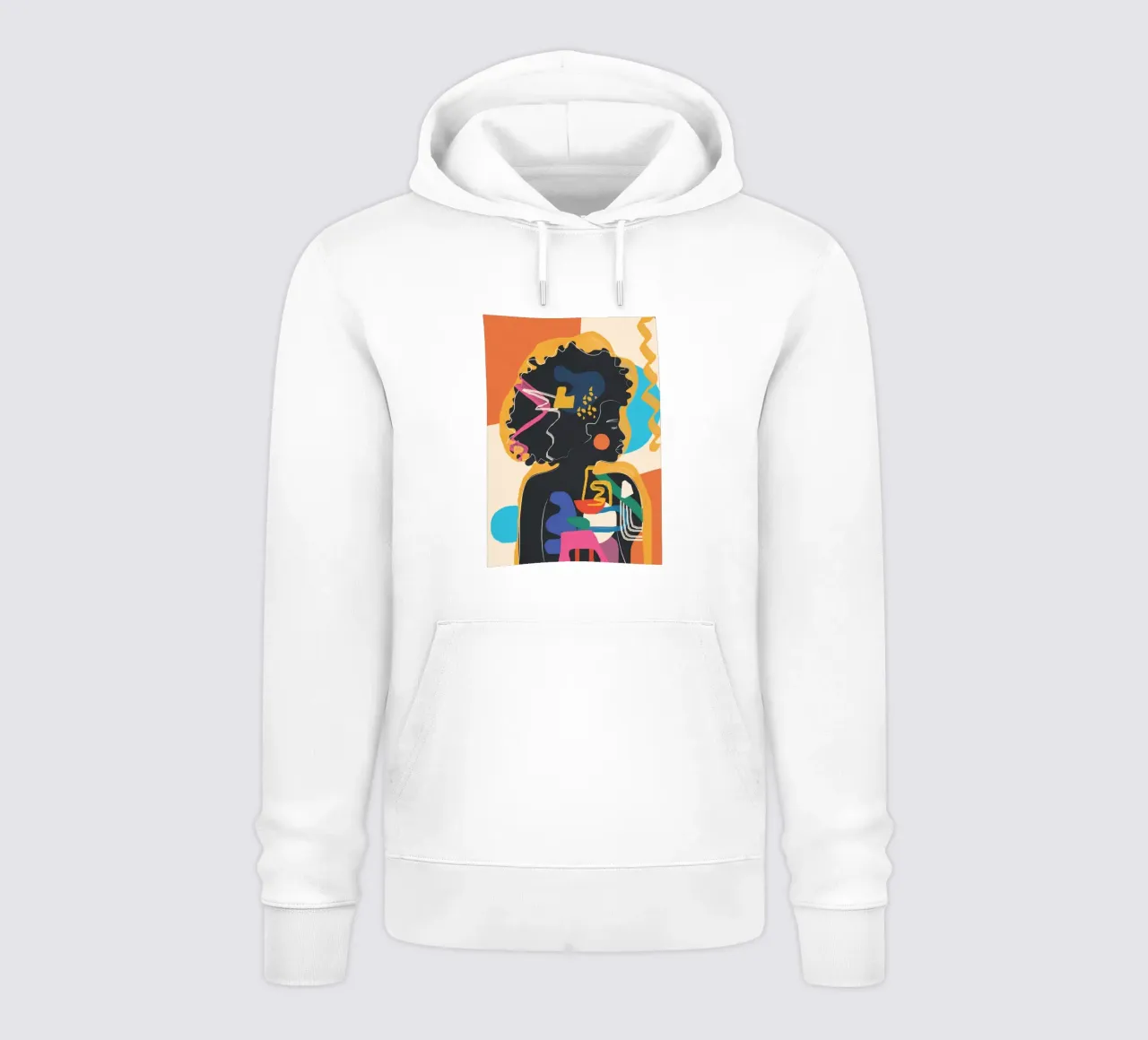 Modern Abstract Woman 4 felpa con cappuccio da cityart